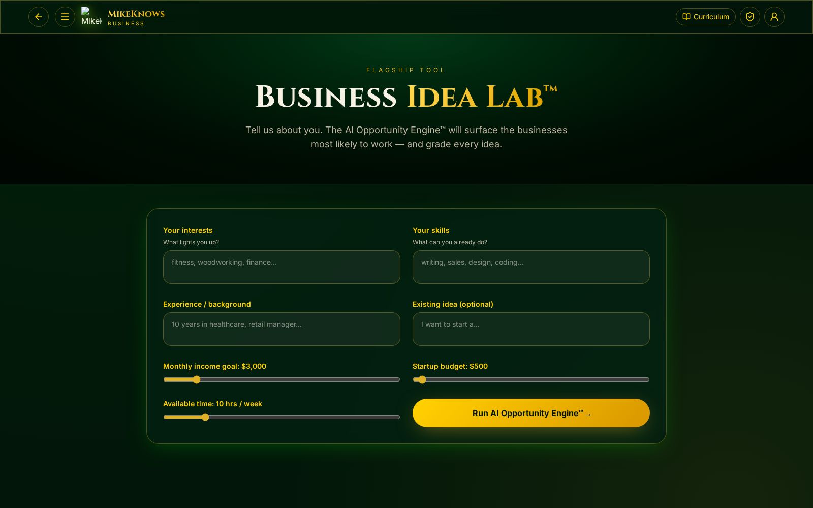 Find the business that fits you.
