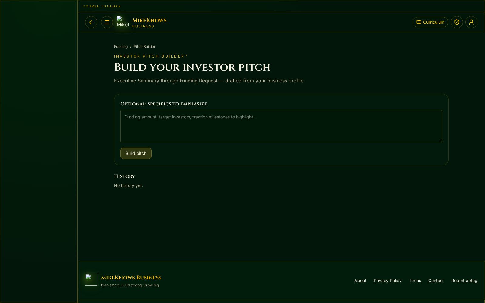 Pitch with confidence.